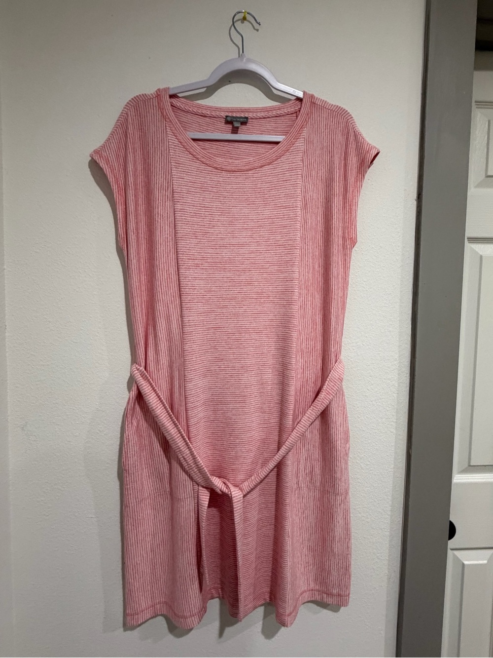 Talbots Pink Striped Knit Top - Picture 2 of 9